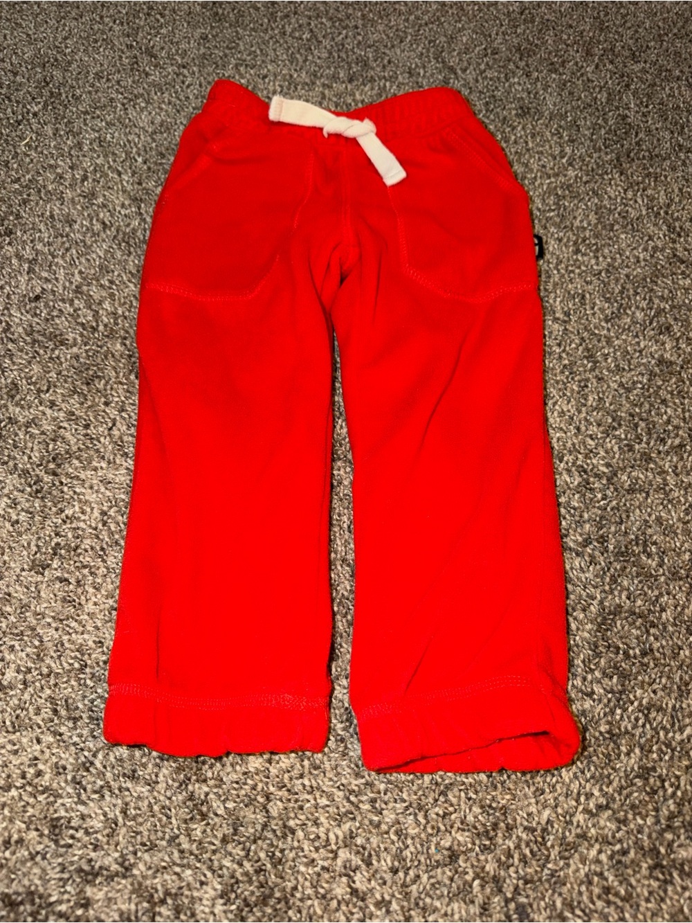 Gymboree 2T Red Fleece Sweatpants Pants Drawstring Elastic Waist